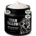 Beef Tallow for Skin, Face & Body Balm with Magnesium for Sleep, Leg Cramps & Pain, Muscle Relaxation, Moisturizing Topical Cream - Organic Grass-Fed & Grass-Finished Tallow, Manuka Honey Lotion