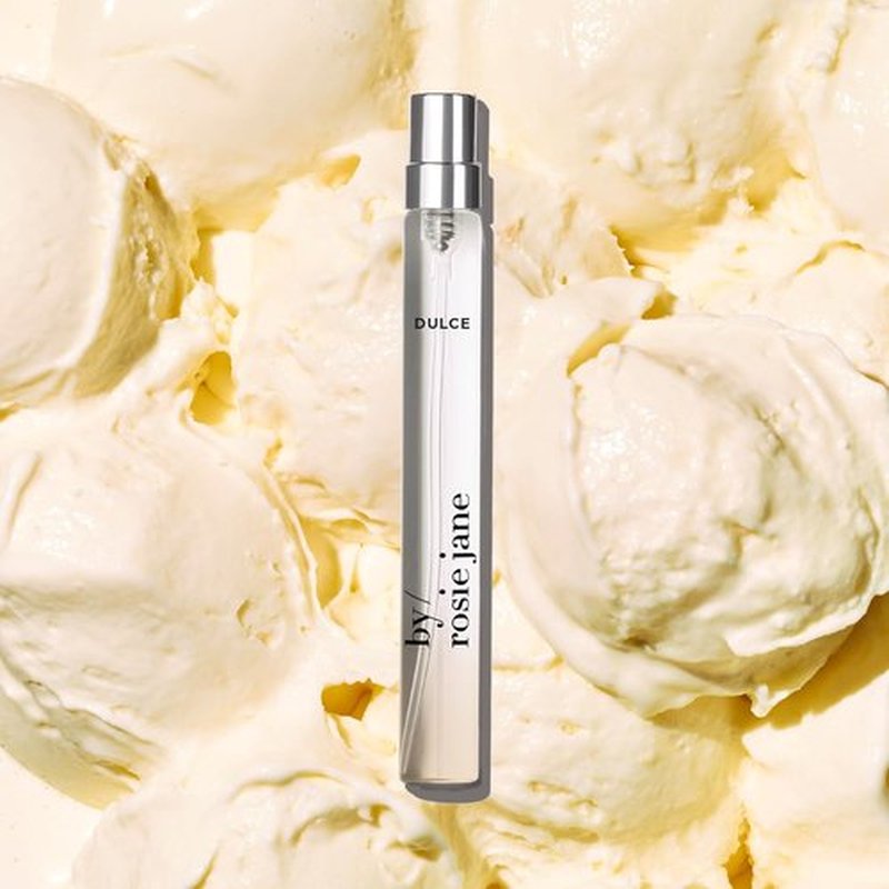 By Rosie Jane Travel Perfume Spray - Dulce Non-Toxic Body Mist with Creamy Vanilla & Brown Sugar - 10ml
