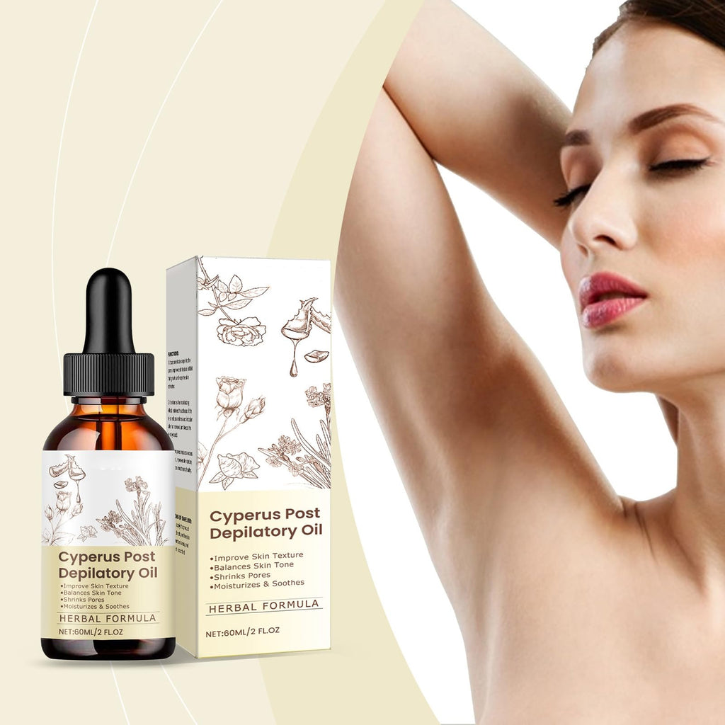 3 Pcs Cyperus Rotundus Oil for Hair Removal, Gentle Nourishing, Soothing Smooth Delicate Skin, Hair Removal Care Essential Oil.