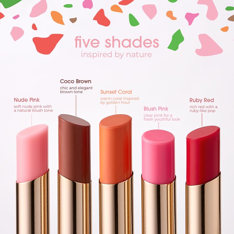 Vegan J. Lip Balm – Long-Lasting Hydration with Natural Color – Korean Beauty, Oasis Plant Complex, Silicone-Free, Vegan & Cruelty-Free Lip Care (002 Blush Pink)