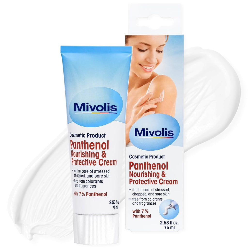 High Concentration 7% Panthenol B5 Multi Healing Ointment & Soothing Cream for Dry, Irritated Skin, Sunburn & Rash Relief, Baby Safe, Fragrance-Free.