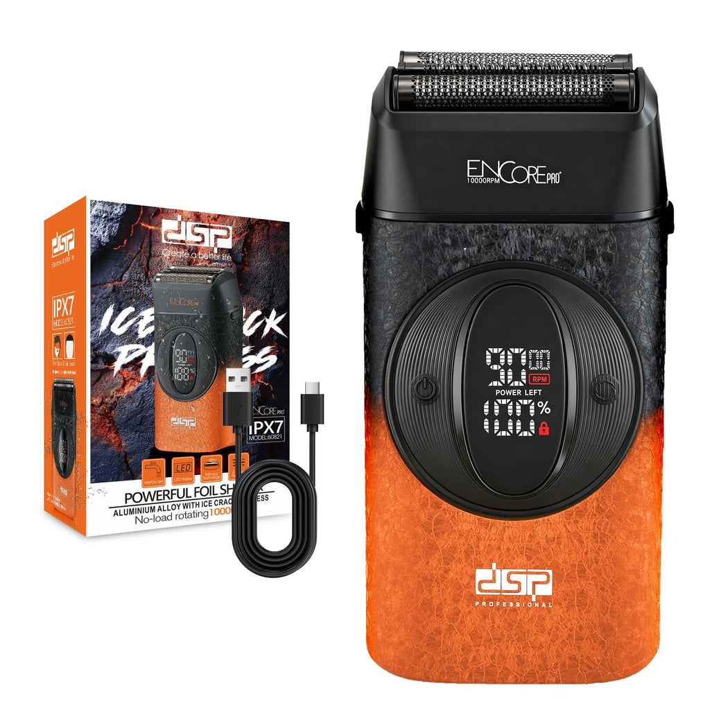 DSP Foil Shaver for Men, Cordless Rechargeable, Bald Head Trimmer