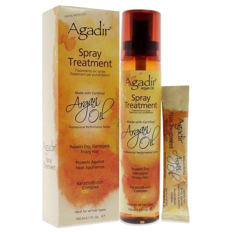 AGADIR Argan Oil Spray Treatment - Nourishing Hair Care, 5.1 Fl Oz | Hydrating & Frizz Control