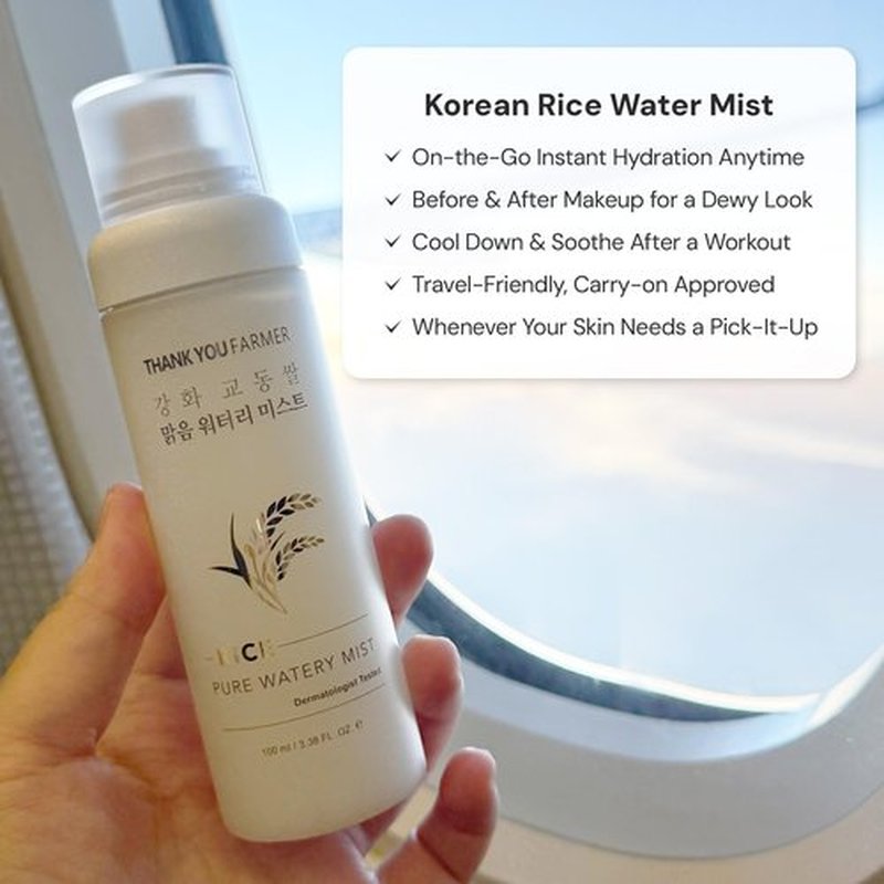 THANKYOU FARMER Rice Pure Watery Mist 3.38 Fl oz