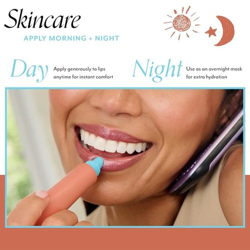 Bliss Pumpkin Powerhouse Lip Mask - Hydrating Overnight Exfoliating Treatment for Dry Lips