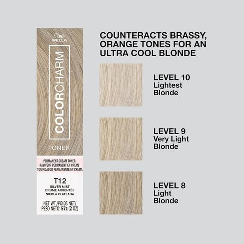 COLORCHARM Permanent Crème Hair Toner - Vegan, Paraben-Free & Gluten-Free | 2 oz Size