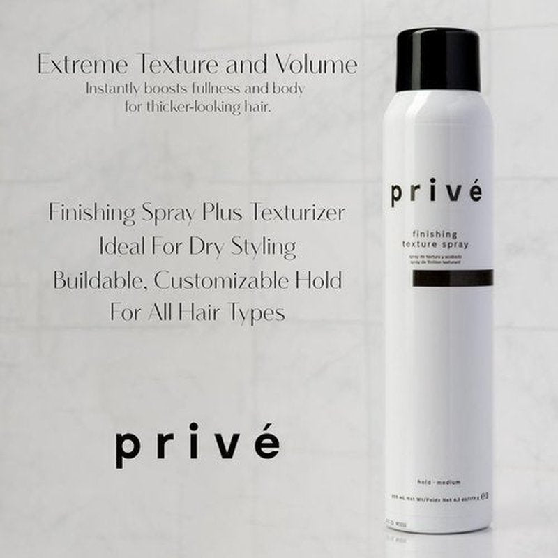 Privé Finishing Texture Spray - Lightweight Flexible Hold for All Hair Types | Buildable Volume (6.1 oz)