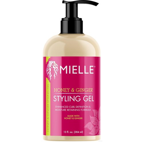 Mielle Organics Honey & Ginger Hair Gel - Curl Defining Styling Gel with Aloe & Babassu Oil | 13 Fl Oz