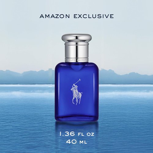 Ralph Lauren Fragrances - Polo Blue Eau de Toilette - Men's Cologne - Fresh Aquatic Scent with Citrus & Sage