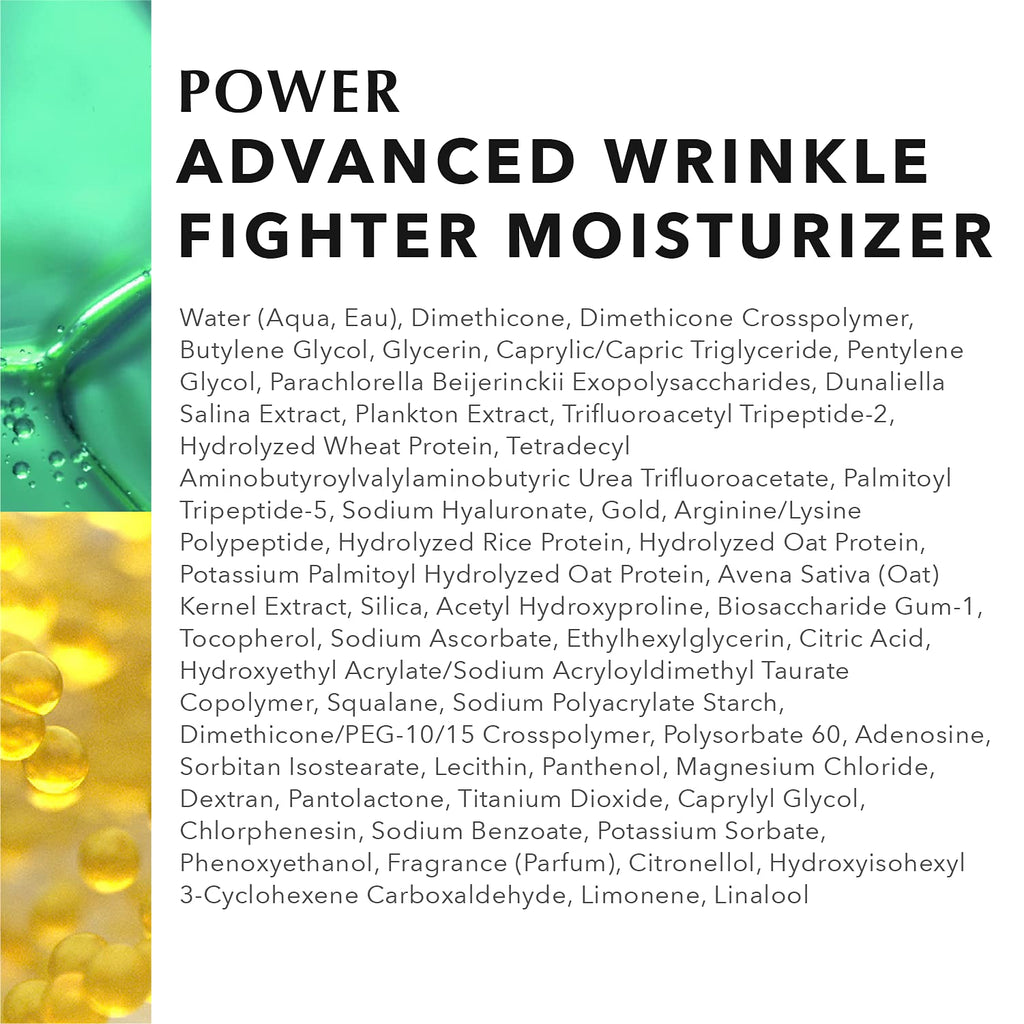 Algenist POWER Advanced Wrinkle Fighter Moisturizer - Smoothing & Brightening Facial Moisturizer for Supple, Youthful Skin - Non-Comedogenic & Hypoallergenic Skincare (60ml / 2oz)