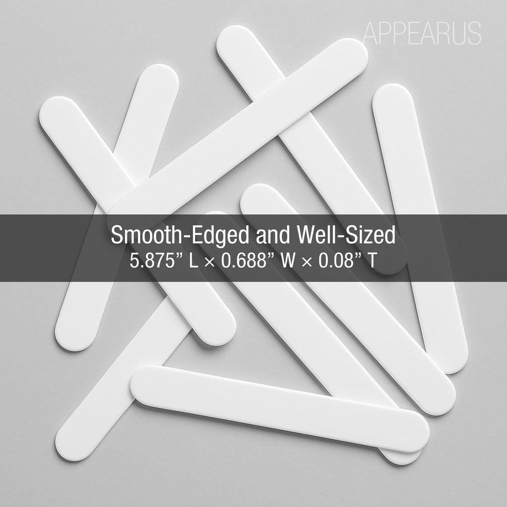Appearus Tongue Depressor Spatula 500 Count, Flexible Mixing Applicator