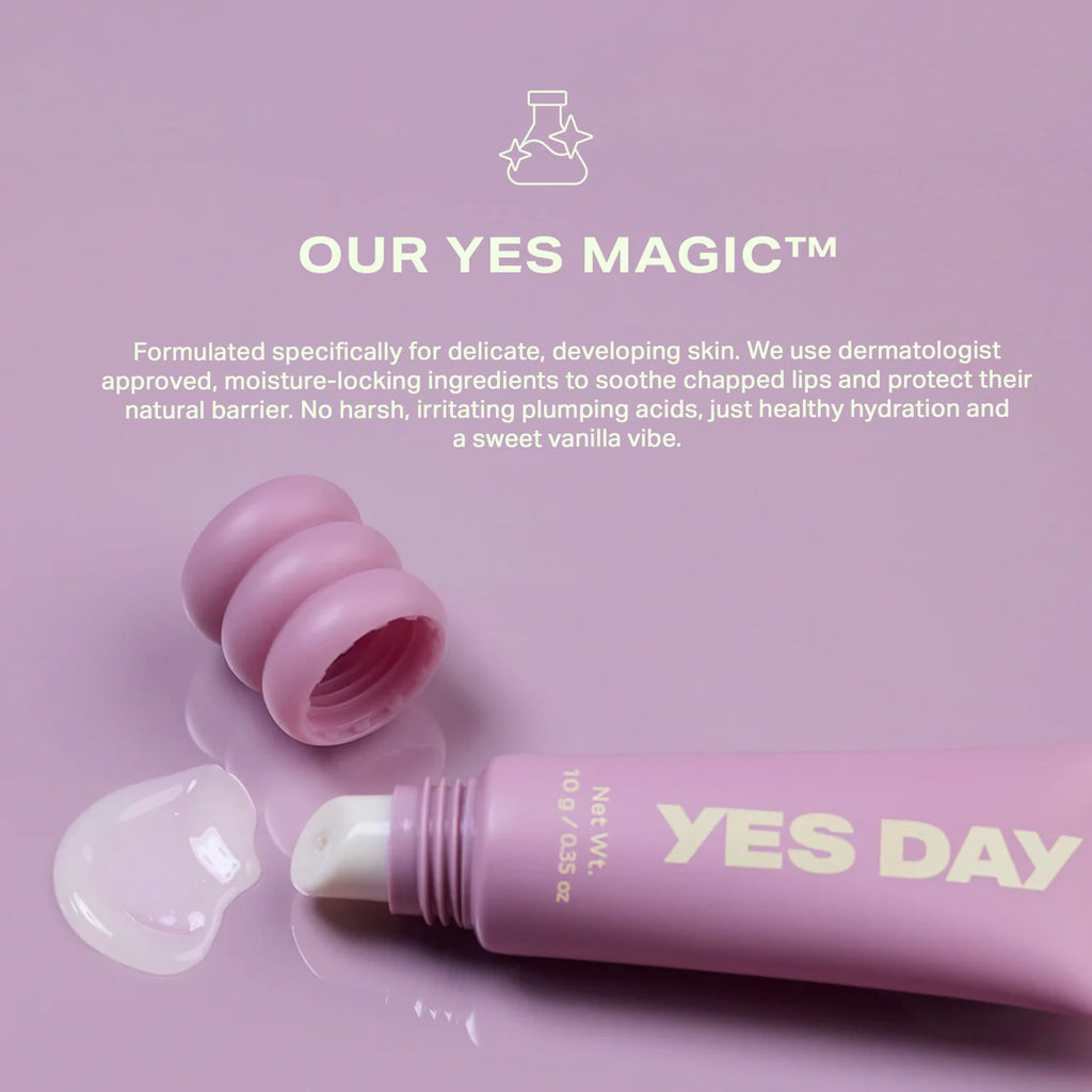 YES DAY Lip Sweetie Hydrating Lip Mask for Teens (Vanilla Glaze) – Day or Overnight Lip Mask for Teens & Ages 10 Up, with Pomegranate & Vitamin E (10g)