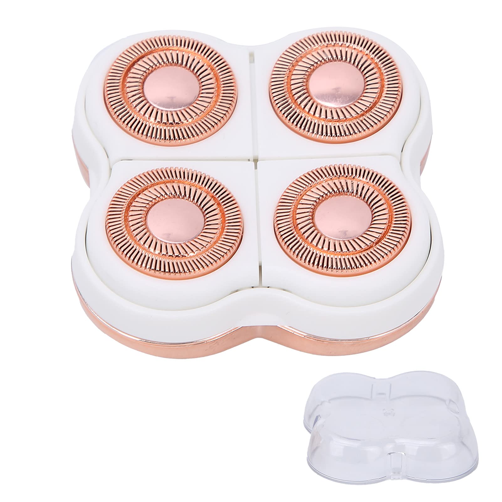 Hair Remover Replacement Head, Rose Gold Plated Replacement Head Convenient Installation Electric Hair Remover Head 360‑degree Floating Blade for Home Use