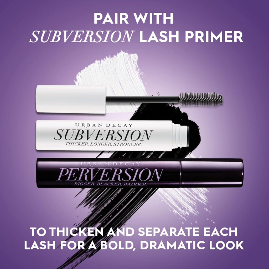 Urban Decay Perversion Volumizing Mascara - Intense Black, Smudge-Resistant & Flake-Free Lash Lengthening