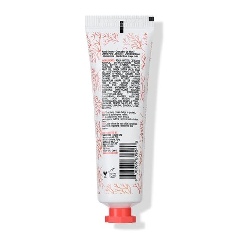 Rosso Positano Hand Cream - Notes of Sweet Ginger, Amalfi Lemon and Wild Mandarin, Made in Italy