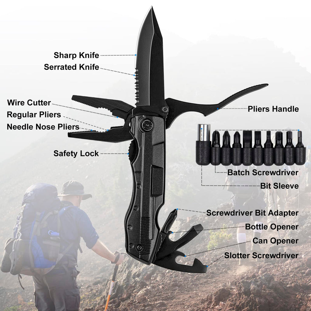 Mkeevee Birthday Gifts for Men Funny Christmas Gifts Baskets for Him Father’s Day for Dad Anniversary Who Have Everything for Husband, Boyfriend, Brother, Son, Grandpa Tumbler Multitool Gift Set