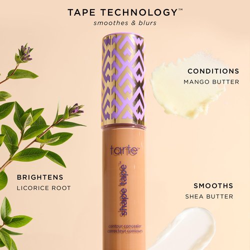 tarte shape tape concealer – Full-Coverage Creaseless Soft Matte Finish, Brightening Under-Eye & Face Makeup, 16hr Longwear, Vegan & Cruelty-Free, full size, 12B fair beige