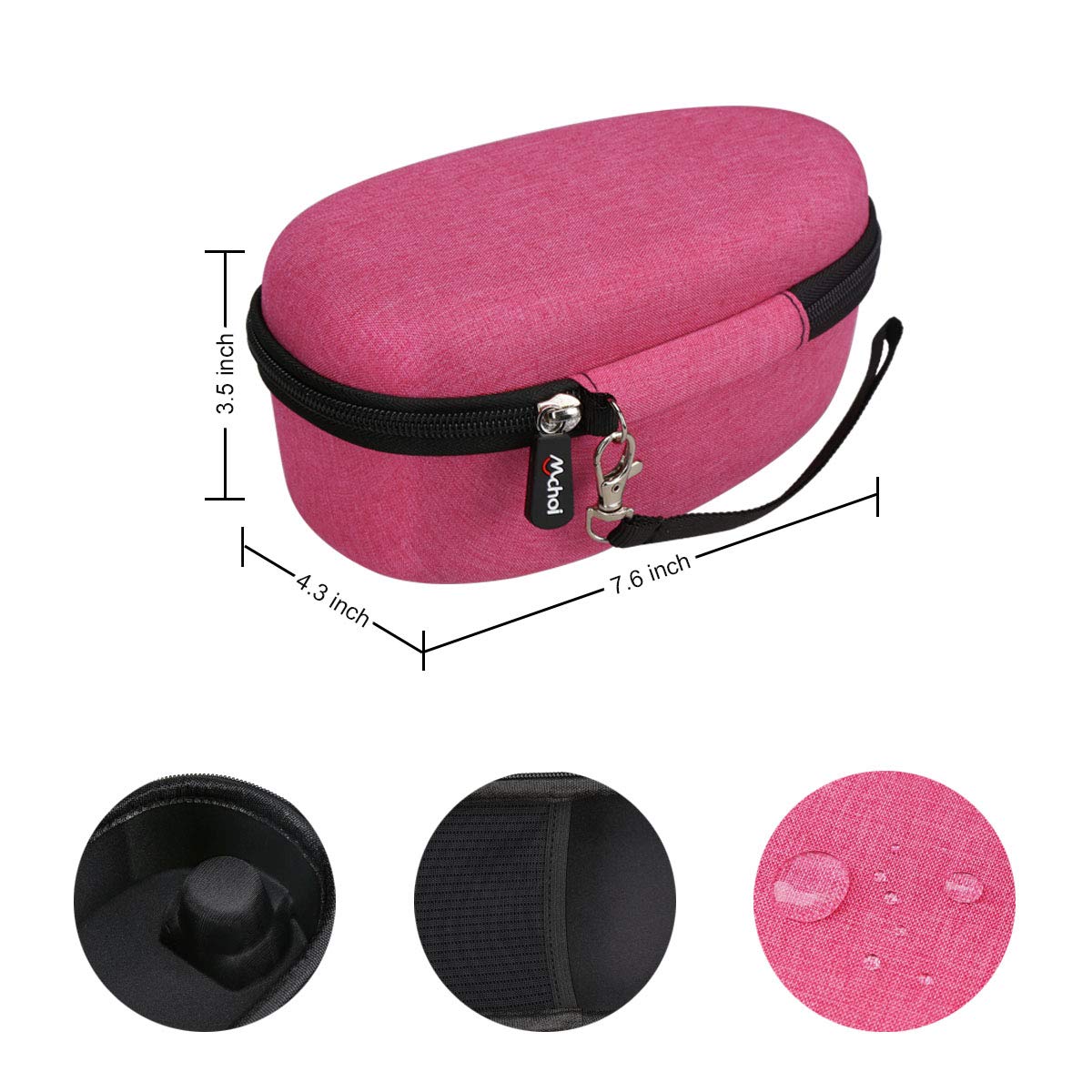 Mchoi Travel Iron Case Fits for SMAGREHO/Steamfast SF-720 / Steamfast SF-717 / Ivation Mini Steam Iron, Case Only