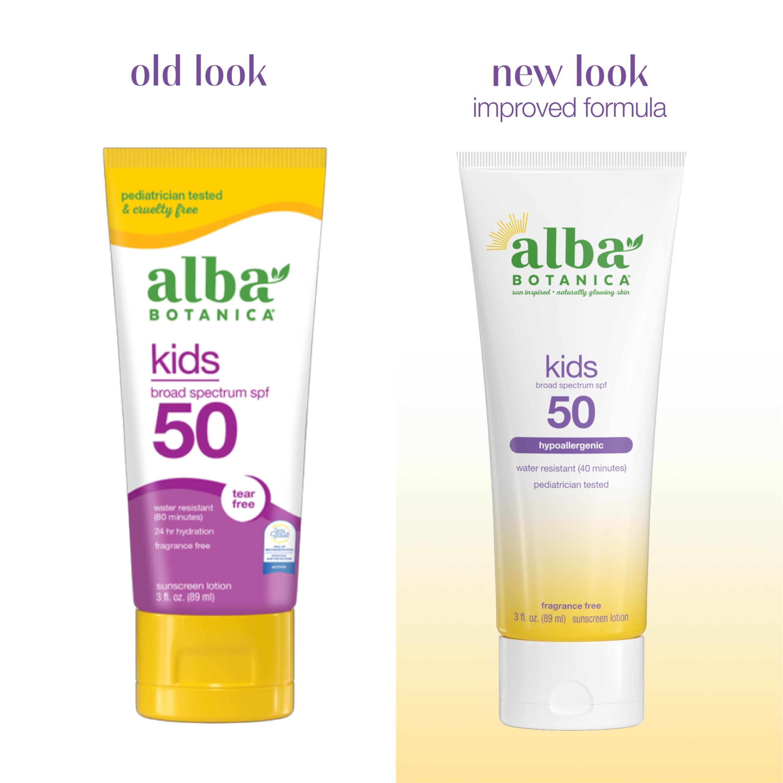 Alba Botanica Kids Sunscreen Body Lotion SPF 50, 3 Oz