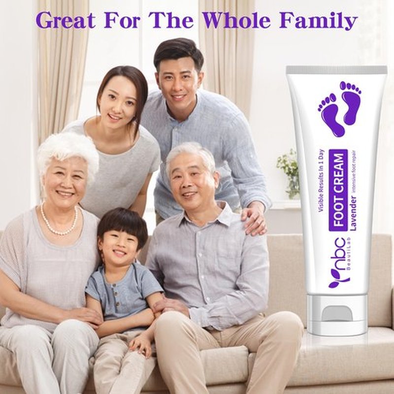 nbc BeautiLab Foot Callus Remover, Hand & Foot Cream, Lotion for Extremely Dry Skin, Athletes Foot Treatment, Pedicure Foot Spa Products for Dry Hands, Cracked Feet, Rough and Dry Skin, 80ml Lavender