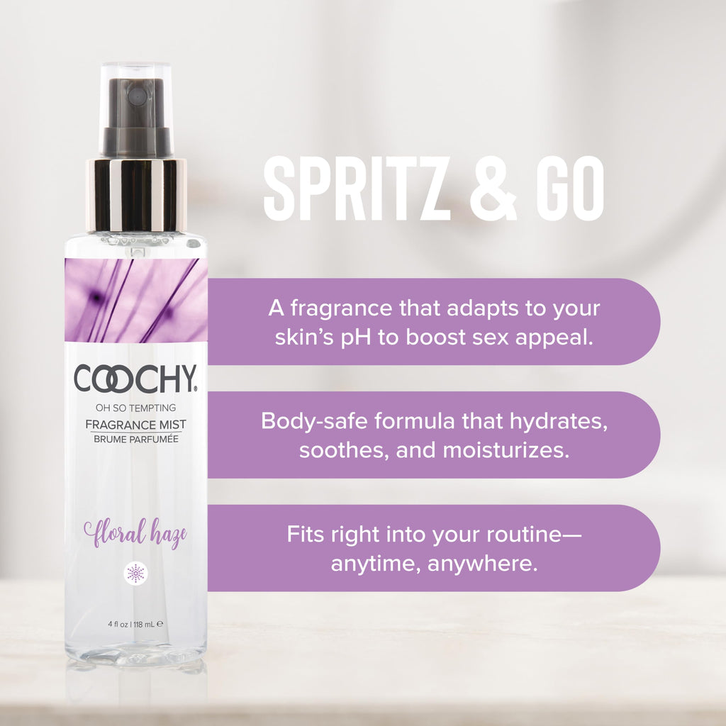 Coochy Fragrance Mist - Hair and Body Mist Spray for Women - Infused with Vanilla, Orange Blossoms & Gardenias - Be Original, 4 Fl Oz