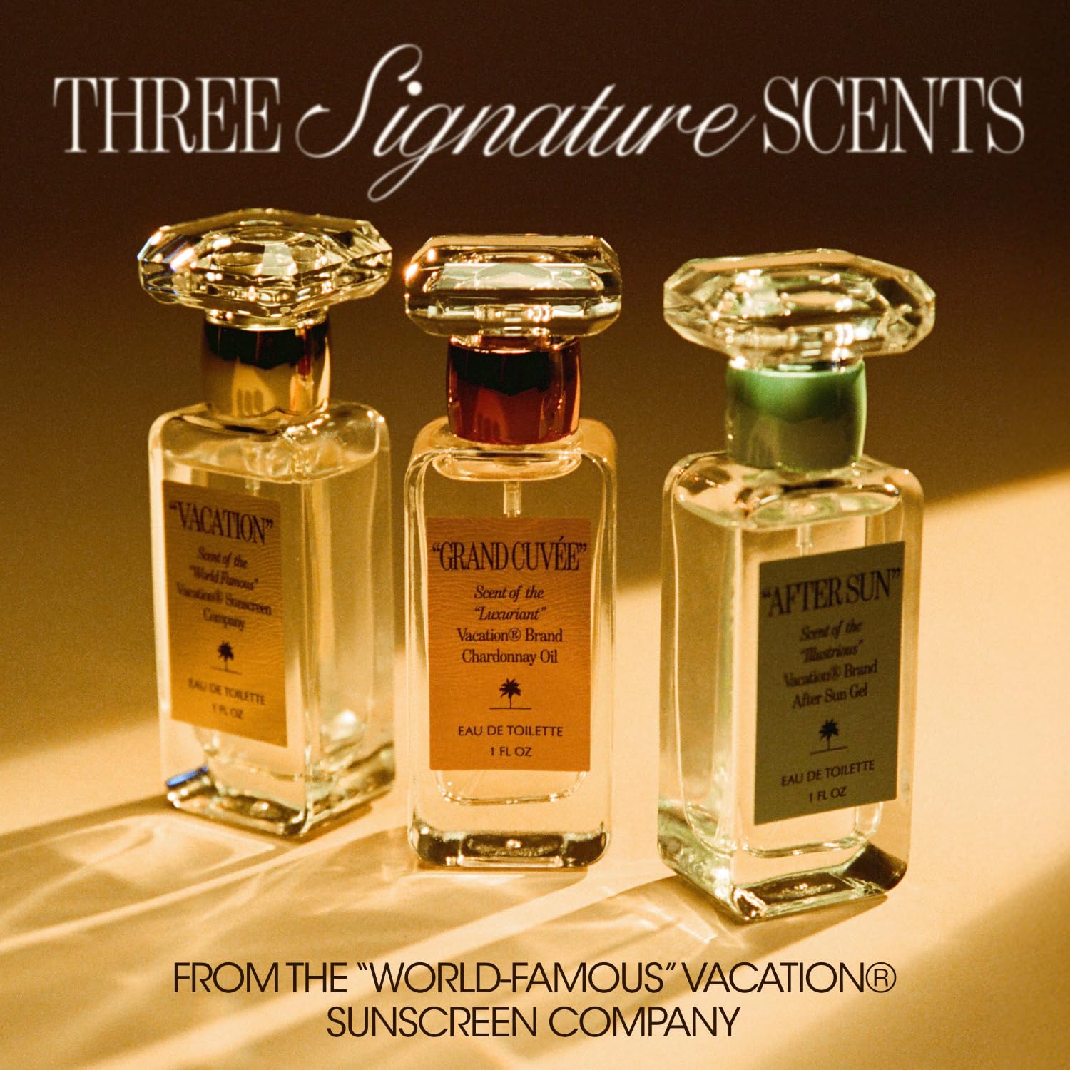 VACATION Eau de Toilette Trio, 3 Pack, 1 Fluid Ounce Each - Perfume Gift Set for Women, Beach Summer Fragrance Variety Pack, Travel Size