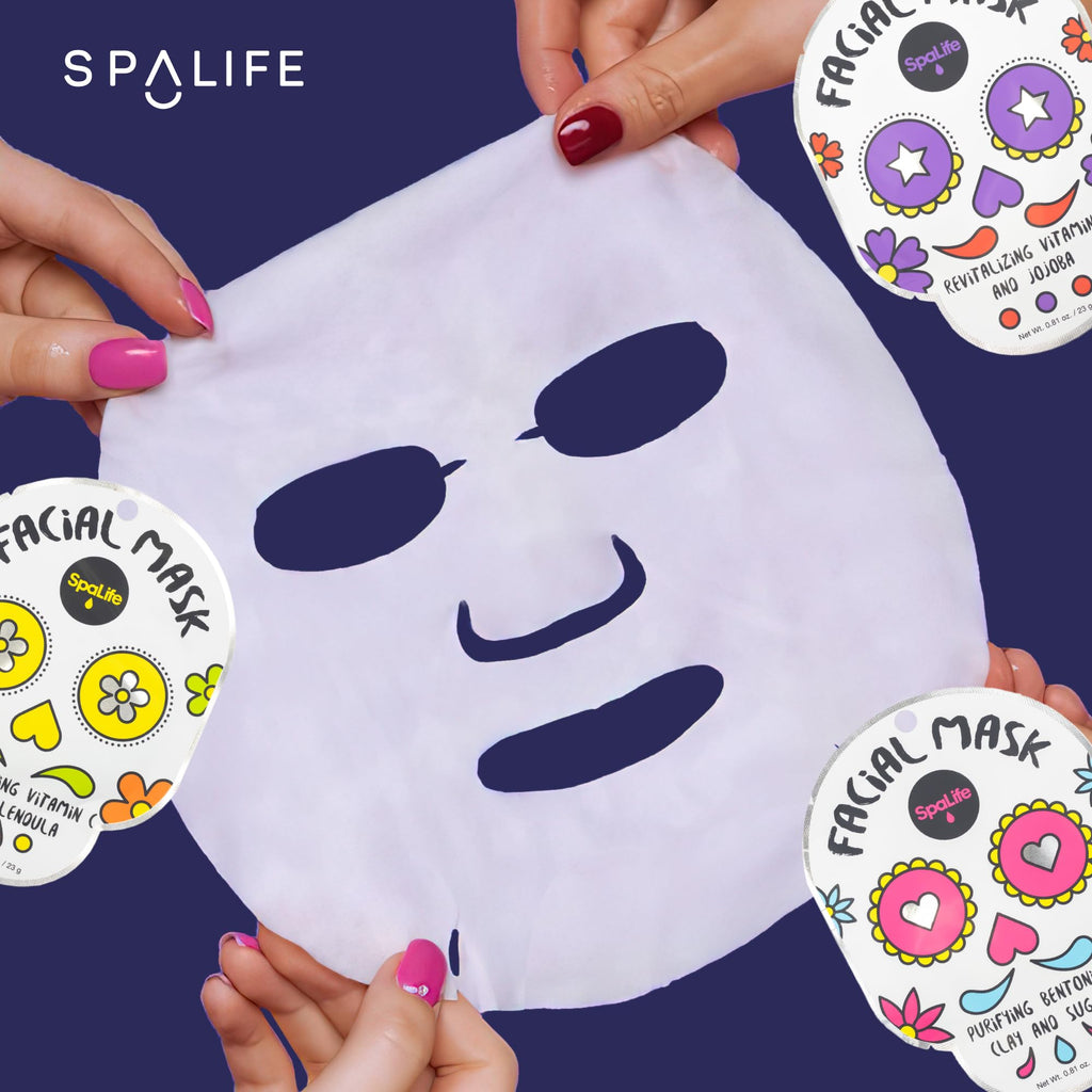 SpaLife Beauty Santa’s Squad 2025 Christmas Face Mask Bundle | Korean Facial Masks | Hydrating, Soothing, Complexion Enhancing and Firming Sheet Mask Set | Christmas Gifts for Women | 12 Pack