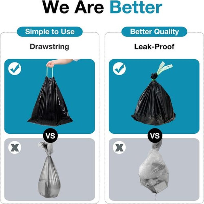 TRIPTIPS Portable Toilet Bags - Leak-Proof 8 Gallon Camping Waste Bags | Ideal for Hiking & Travel