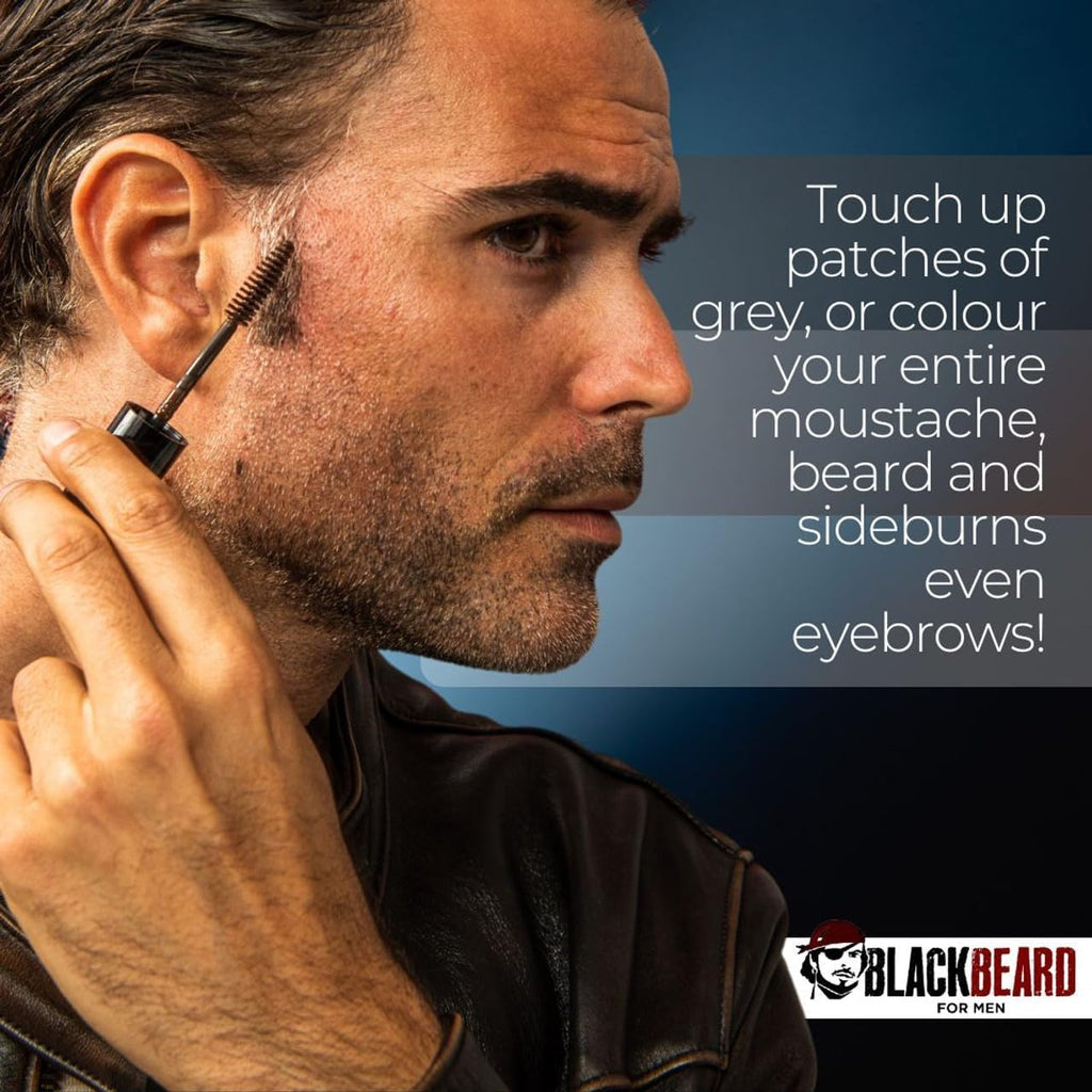 Blackbeard for Men Instant Beard Color, Dark Brown, 1 Pack