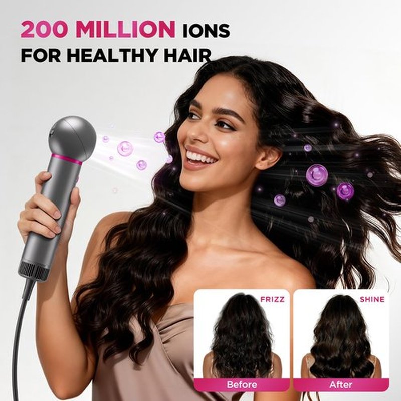 BABONIR Travel Hair Dryer for Women, Lightweight Compact Blow Dryer, 360° Rotatable Head, 110,000 RPM High-Speed Ionic Hair Dryer with Diffuser & Concentrator, Portable Hair Dryer for US Travel & Home