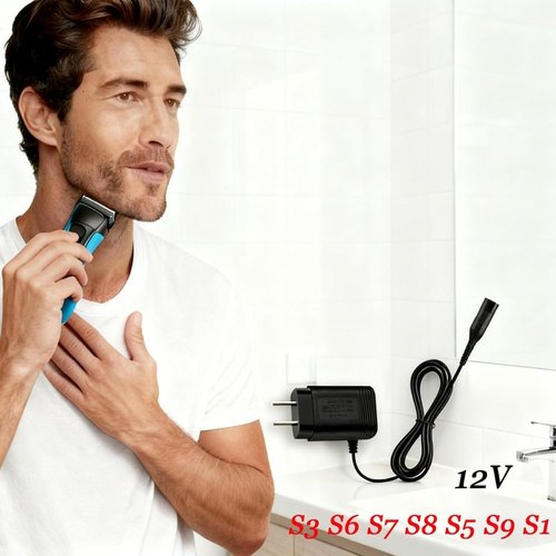 Braun 12V Charger - Compatible Wall Power Adapter for S3, S5, S6, S7, S8, S9 Electric Shavers