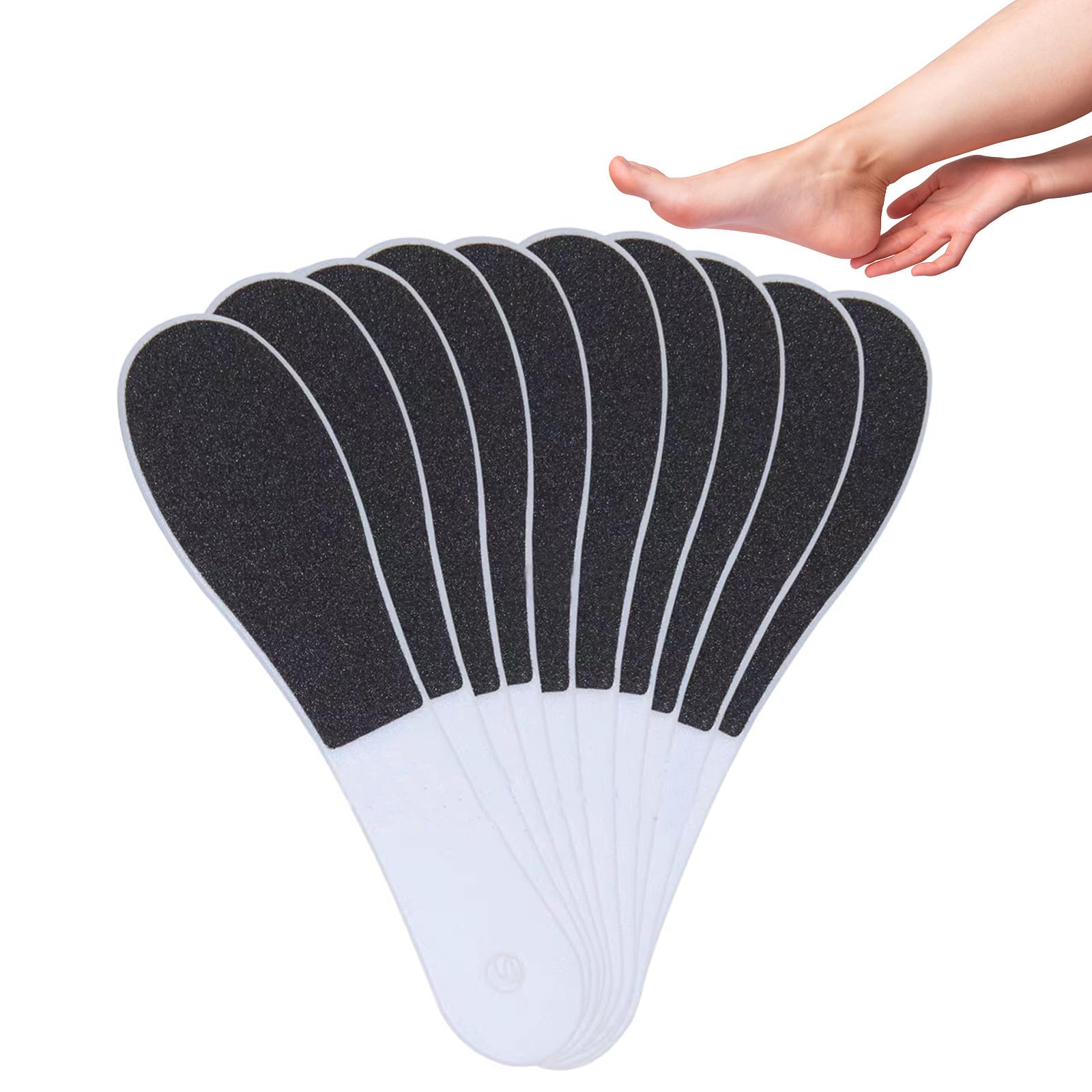 10 Pack Foot File, Professional Foot Callus Remover Sandpaper Pedicure Tools, Double Side Foot Scrubber, Sander for Dead Skin Foot Rasp Pedicure for Women Mother Family Manicure Beauty Shop Spa