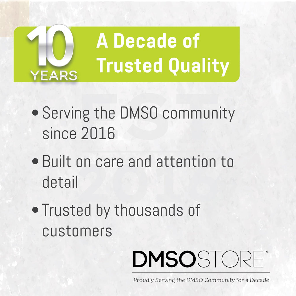 DMSO 3 oz. Roll-on Non-diluted 99.995% Low Odor Pharma Grade Dimethyl Sulfoxide Liquid