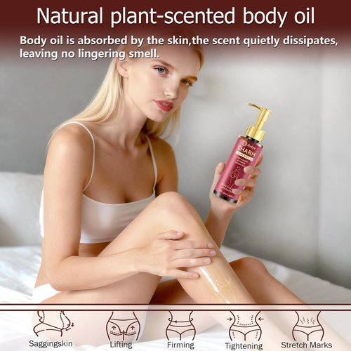 Glow-Remedy Body Firming Oil - Tightening & Hydrating Treatment for Arms, Legs & Stomach | 4.06 Oz