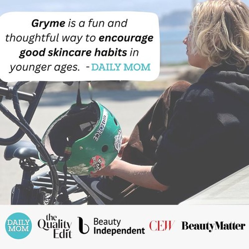 GRYME 2-in-1 Kids Body Wash and Face Wash | Natural, Sensitive Body Soap | Preteens Ages 8-12 or All Ages | Plant Based, Gentle Kids Skin Care - Fast Head-to-Toe Moisturizing Shower Gel Wash | 12 oz