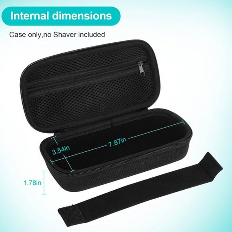 SLODE Hard Travel Case - Philips Norelco OneBlade QP Series | Durable Carrying Bag with Handle (Black)