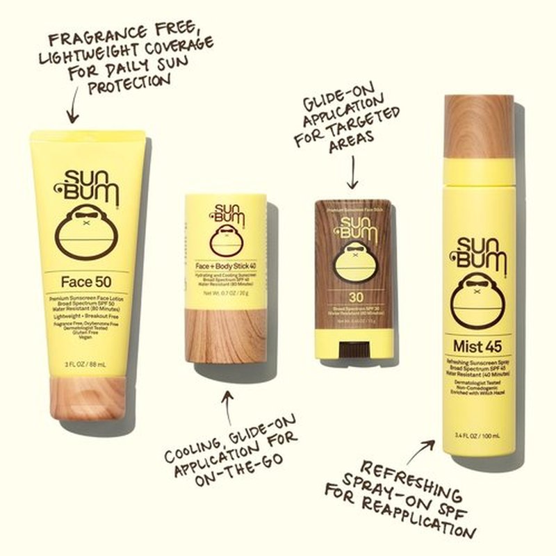 Sun Bum Original SPF 45 Sunscreen Mist - Broad Spectrum Moisturizing Spray with Vitamin E - Travel Size 3.4 oz