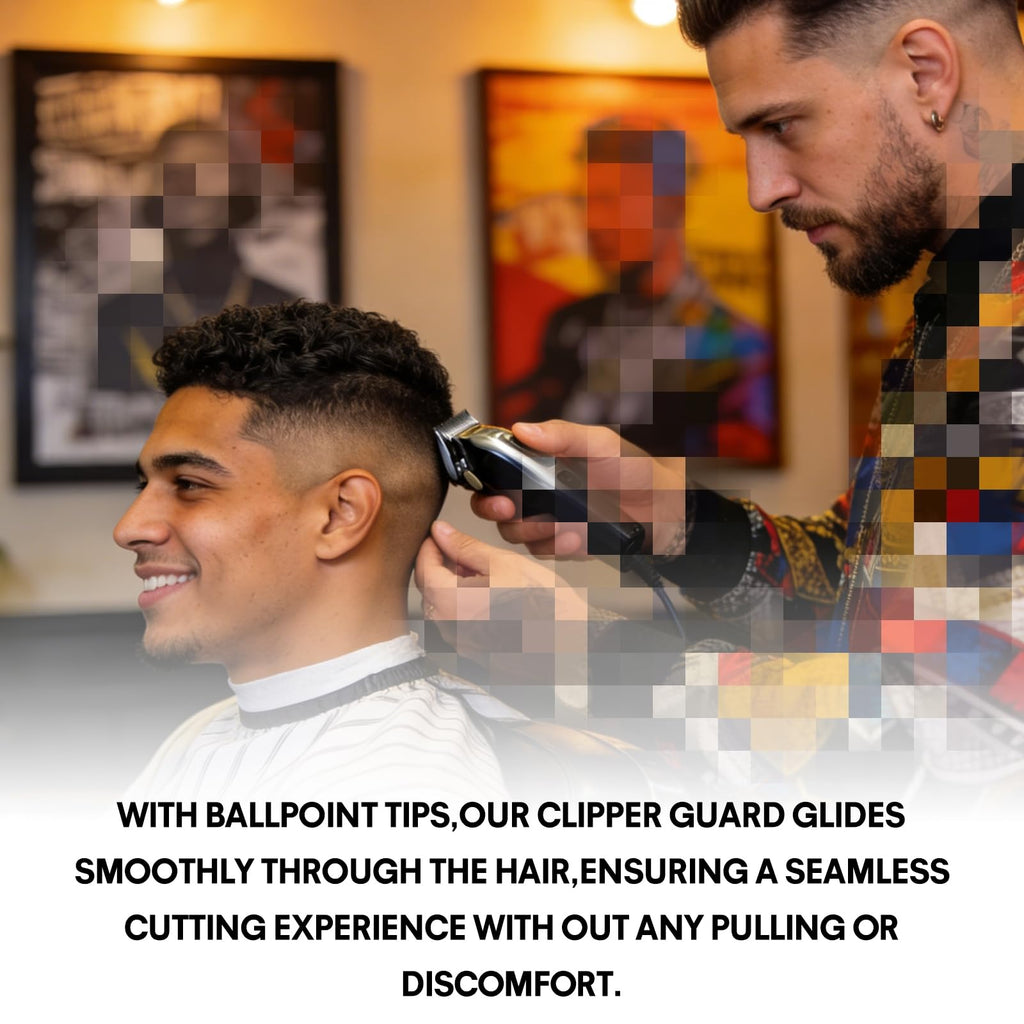 2 Pack Clipper Guards Set, Compatible with wahl 1/2 clipper guards, Guide Comb Attachment 1/16" 1.5mm Metal Hair Clipper Guards Set Replacement and Trimmer accessories, for Barbers and Stylists, Green