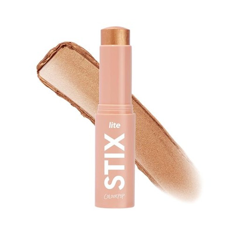 ColourPop Lite Stix Cream Highlighter - Blendable Luminous Makeup for a Dewy Glow - Long-Lasting & Travel-Friendly - Ignite (0.33 oz)