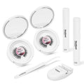 Happy Heartbeat False Lashes Natural Look Thin Band Eyelashes,Wispy Soft Cat Eye Volume Reusable Strip Fake Lashes,with Lash Glue and Eyelash Curler Professional Kit (LS1 Kit)
