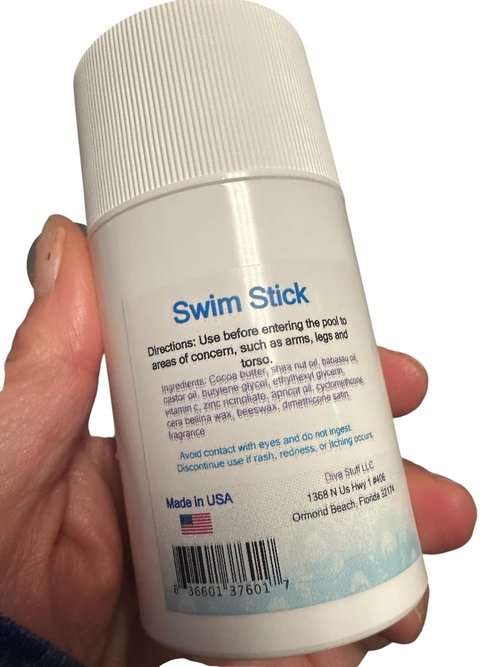 Diva Stuff Pre Swim Stick, Extra Strength Chlorine Neutralizing Lotion Bar For Body,Treats Hives, Rashes, Itchiness, Dry Skin and Other Reactions To Chlorine, Use Before Swimming