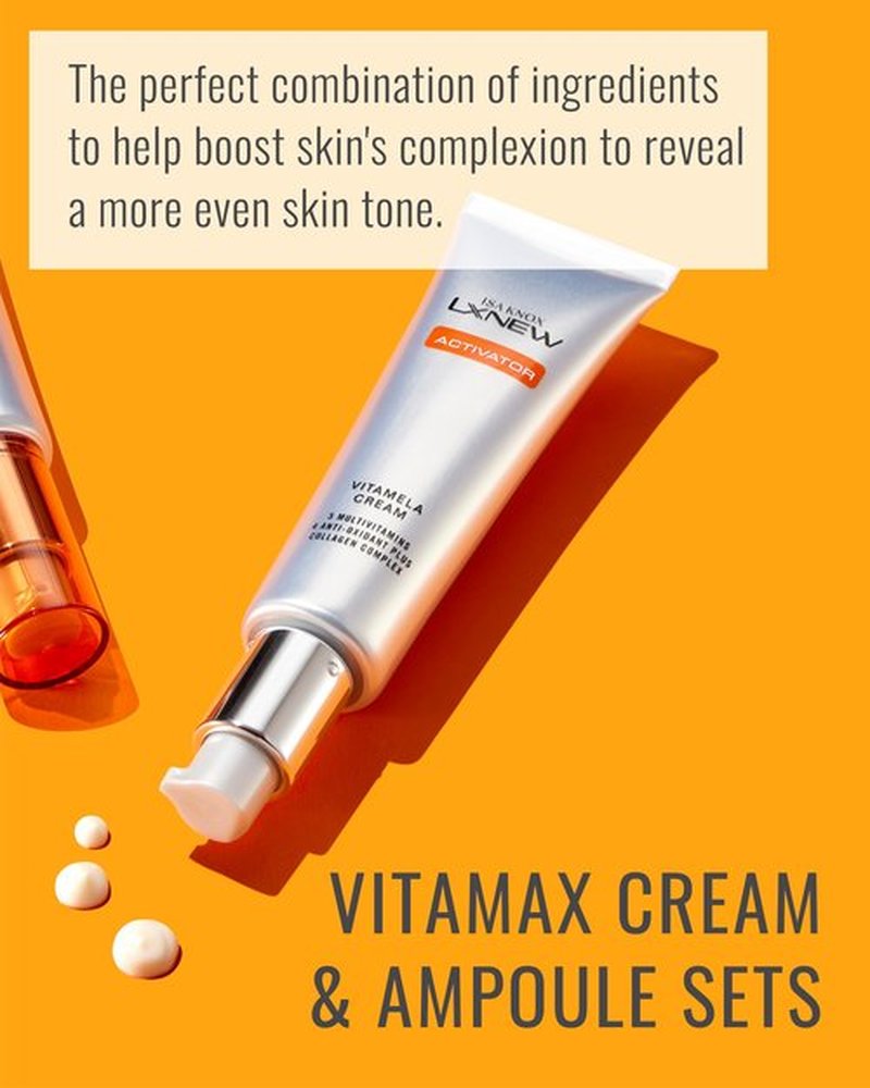 ISA KNOX AGE FOCUS VITAL COLLAGEN Hydra Gel Cream, LXNEW VITA MAX Ampoule, LXNEW VITAMELA Cream (15 ml/3.89 fl oz) - Korean Skin Care by LG Beauty. Vitamins C, B12 & E.