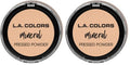 L.A. COLORS Mineral Pressed Powder, Fair, 0.26 Ounce (0081555793722) (Pack of 2)
