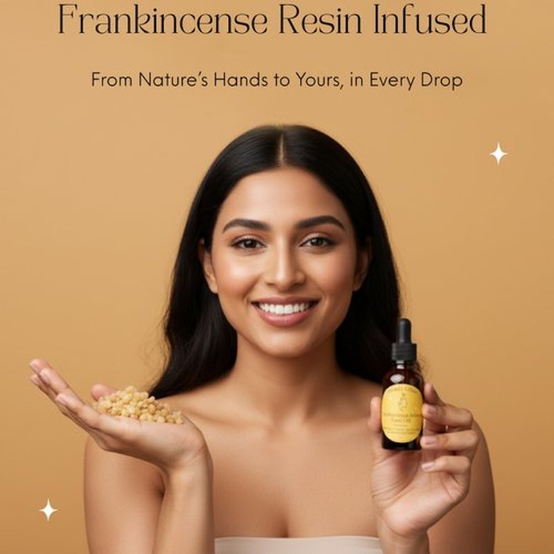 Frankincense Resin Infused Organic Black Seed, Castor & Jojoba Oils for Face Anti-Aging Miracle Facial Moisturizer Cold Pressed Serum Natural Skincare Hydrates Skin Moisturizing Beauty Glow 1 Fl Oz