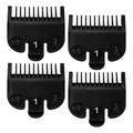 4 PCS 3114-001 Clipper Guards for Wahl, Professional Trimmer Guards for Wahl #1-1/8"(3.0mm), Hair Clipper Guards to Cutting Hair - Black