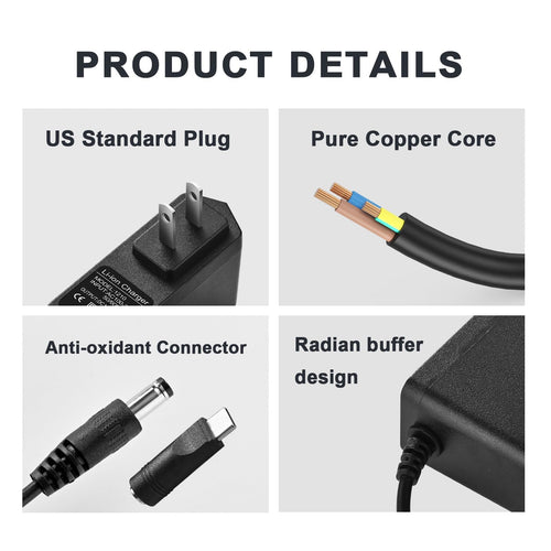 12v Jump Starter Charger for Yongdong Maxx Power Supply with Yongdong Max J7CCE/J7CE 800A Peak Power Supply, Equipped with a 120PSI Air Compressor, Providing 3.1A ，12V Power Cord