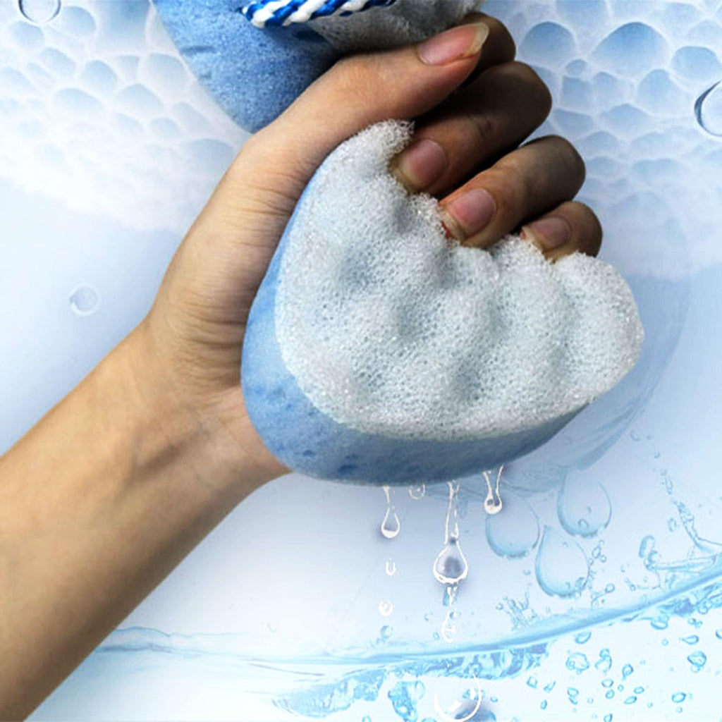 3 Pcs Bath Sponge for Women/Men, Exfoliating Body Sponges Bath Sponges, 3 Colors Pouf Foam Loofahs Sponge to Spa Reusable