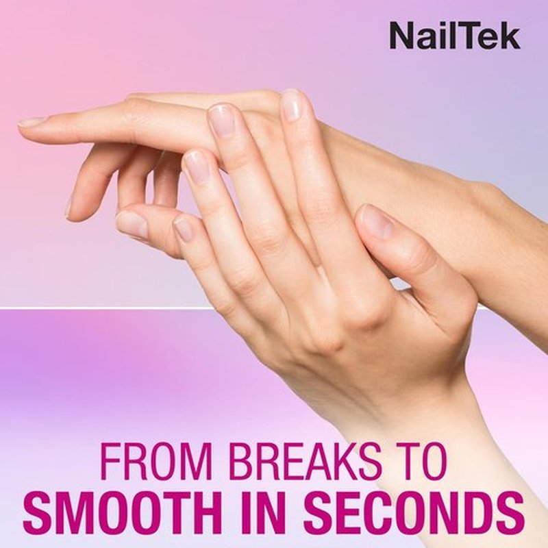 Nail Tek Crystal File - Durable Glass Nail File with Case | Travel-Friendly Mini 3" in Fuchsia