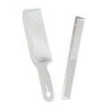 Dolmifapro 2 Pcs Stainless Steel Comb Set Metal Barber Combs for Hair Stylist, High Texture, Wood Grain Design barber combs professional Metal Fine Comb
