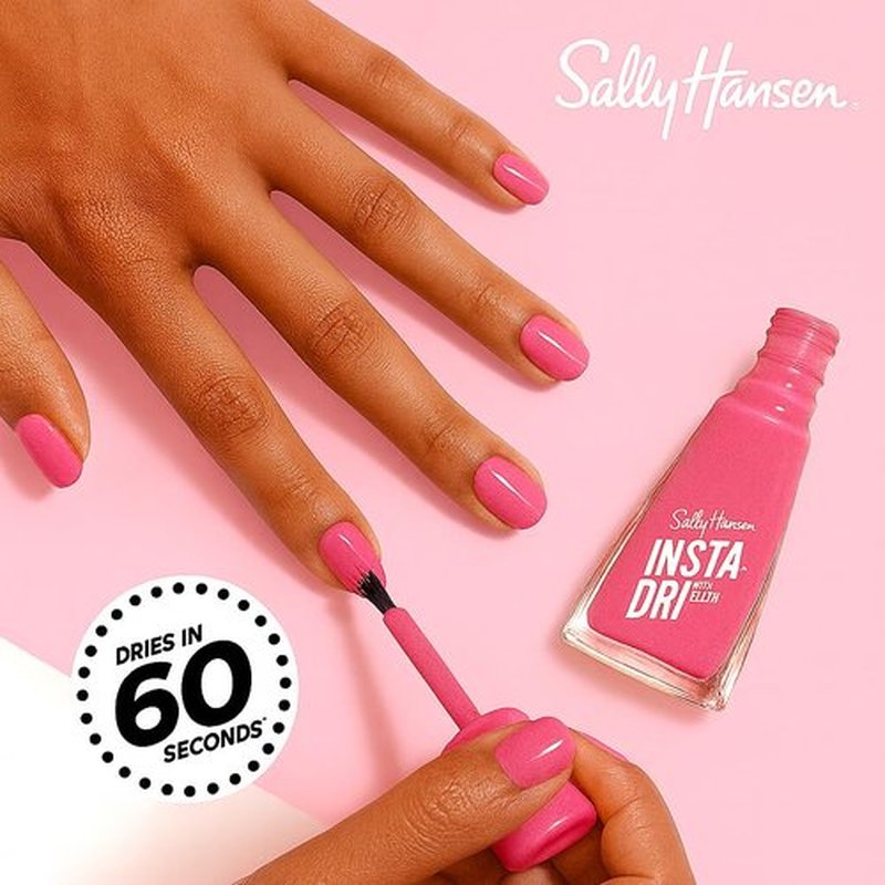 Sally Hansen Insta-Dri®, Peachy Breeze, Quick Dry, Long Lasting, Streak-Free Shine, Pink Nail Polish, Pack of 2